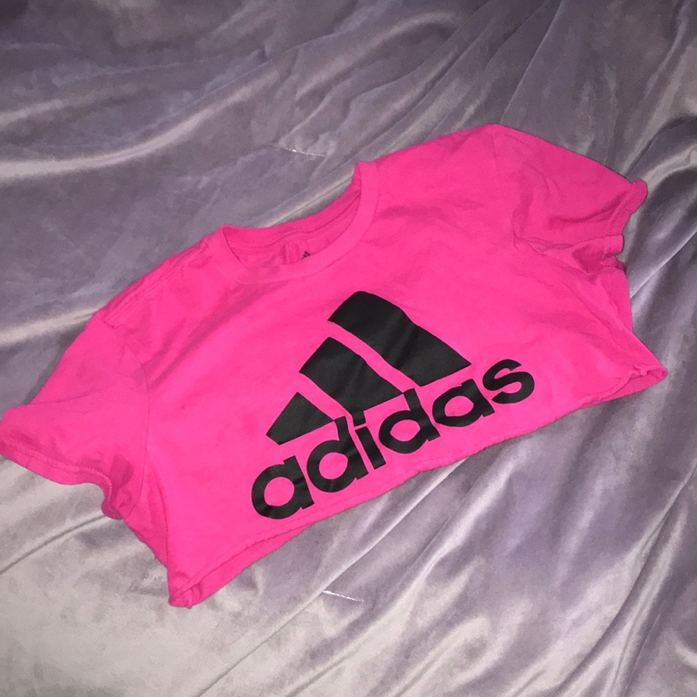 ADIDAS PINK CROP TOP